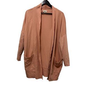 Pact Women's Dusty Rose Open Front Cardigan